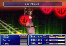 Aeris Gainsborough casts Deathblow